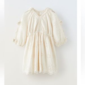 NWT Zara 6Y embroidered schiffli dress